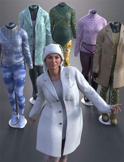 MatchMakers KuJ Fashion Coat Suit for Genesis 9 Texture Expansion