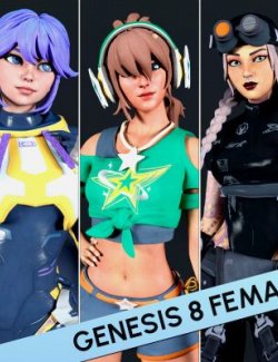 Fortnite Girl Pack 08 for Genesis 8 Female